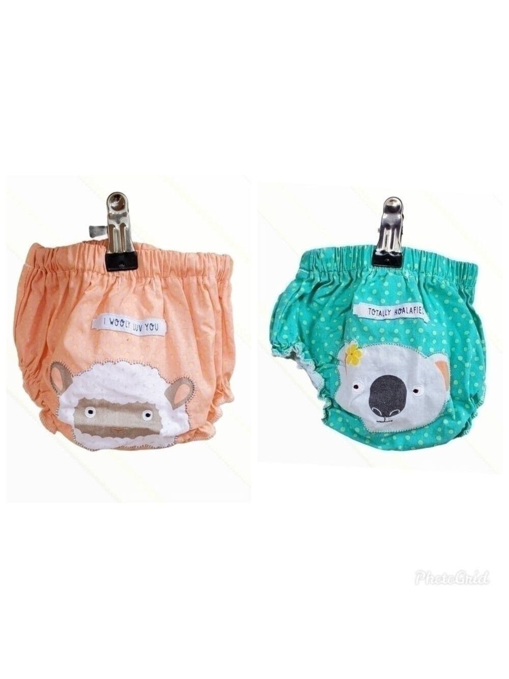 2 Cupcakes and Cartwheels sz 6-12m diaper covers